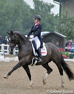 Charlotte Dujardin and Valegro in the Grand Prix class at the 2012 CDI Hartpury on Friday 6 July 2012 :: Photo © Selene Scarsi