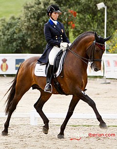Diana Ostariz on Gumiel at the 2012 CDN Festival de Doma Clásica RACE :: Photo © Top Iberian