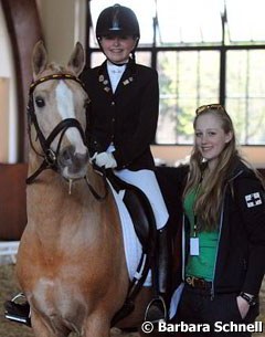 Jessica Krieg with her former pony Danilo, now ridden by Nadine Krause