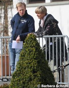 Matthias Rath helping out show host and stepmom Ann Kathrin Linsenhoff