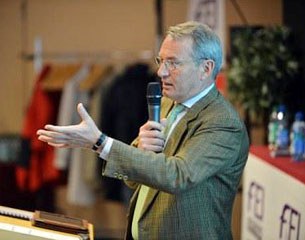 FEI Eventing Committee chair, Giuseppe della Chiesa, led the Eventing Round Table held on the final day of the FEI Sports Forum :: Photo © Edouard Curchod