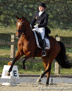 Valerie Brabanders' Twister has a fantastic canter