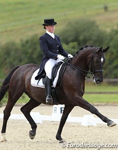 Dutch young rider Stephanie Jensen on the Danish warmblood Heartbreaker, yet another amazingly rideable Hertug offspring.