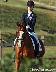 Luxembourg's Lea Mertens showed lovely soft riding skills on Fionella at the 2012 CDI Leudelange