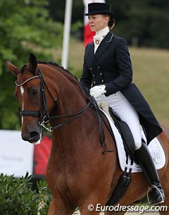 Pernille Orum on Overgaards Lawell (by Weltjunge x May Sherif)