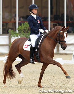 Estelle Wettstein and Championess II at the 2012 CDI Leudelange :: Photo © Astrid Appels