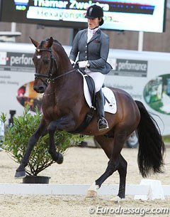Thamar Zweistra on Hexagon's Charon at the 2012 CDI Leudelange :: Photo © Astrid Appels