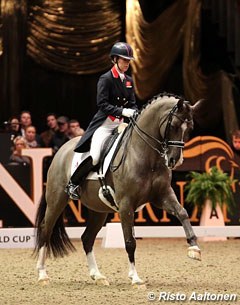 Charlotte Dujardin and Valegro win at the 2012 CDI-W London :: Photo © Risto Aaltonen