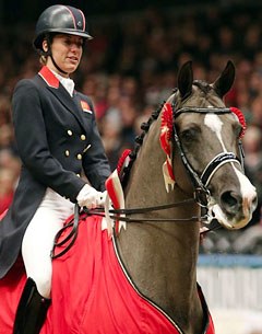 Charlotte Dujardin and Valegro win the 2012 London World Cup qualifier at Olympia :: Photo © Risto Aaltonen