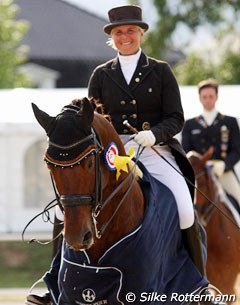 Uta Gräf and Damon Jerome win the 2012 Nurnberg Burgpokal qualifier in Mannheim :: Photo © Silke Rottermann