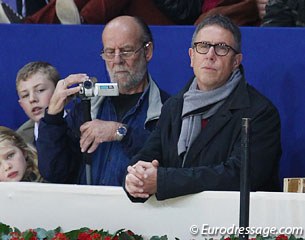 Adelinde's father Wim video taping the ride and brand new Dutch team trainer Wim Ernes watching