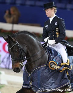 Helen Langehanenberg and Rohjuwel win the Prix St Georges at the 2012 CDI Mechelen :: Photo © Astrid Appels