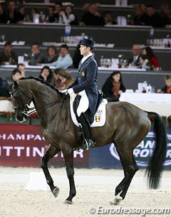 Mario van Orshaegen and Wilco V at the 2012 CDI Mechelen :: Photo © Astrid Appels