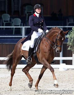 Philippa "Pippa" Hutton on Duela at the 2012 CDIO-YR Moorsele :: Photo © Astrid Appels