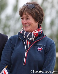 Claire Moir serving as British chef d'equipe at the 2012 CDIO-PJYR Moorsele :: Photo © Astrid Appels