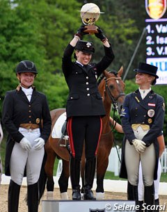 Valentina Truppa wins the World Dressage Master's Kur at the 2012 CDI Munich :: Photo © Selene Scarsi