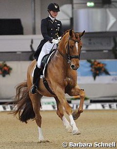 Sanneke Rothenberger on her third young riders' horse Wembley
