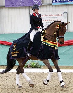 Charlotte Dujardin and Tatler winning the 2012 CDN Myerscough Grand Prix