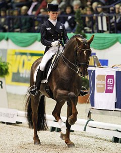 Germany's Helen Langehanenberg and Damon Hill NRW won the penultimate qualifying leg of the World Cup Dressage Western European League series at Neumunster, Germany :: Photo © Thomas Hellmann