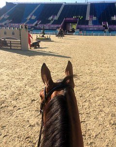 Riwera de Hus inspecting the main stadium