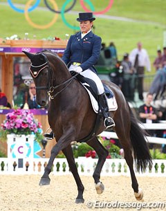 Claudia Fassaert and Donnerfee at the 2012 Olympic Games :: Photo © Astrid Appels