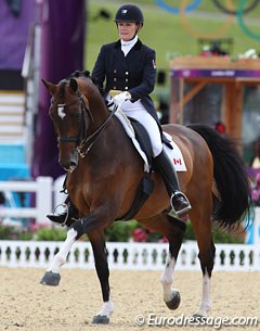 Canadian Ashley Holzer and Breaking Dawn at the 2012 Olympic Games :: Photo © Astrid Appels