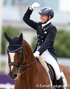 Finnish Emma Kanerva on the Hanoverian Sini Spirit (by Espri)