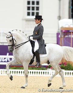 Juan Manuel Munoz Diaz and Fuego at the 2012 Olympic Games :: Photo © Astrid Appels