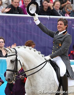 Juan Manuel Munoz Diaz on Fuego at the 2012 Olympic Games :: Photo © Astrid Appels