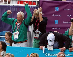 Irish disappointment when Cian O'Connor and Blue Loyd threw off a rail on the last jump