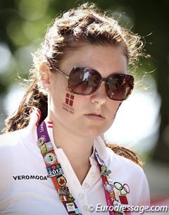 Nathalie zu Sayn-Wittgenstein's groom Benedicte Stine Olsen. She has already collected quite a few Olympic pins!