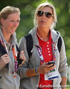 Danish team riders Nathalie Zu Sayn-Wittgenstein and Anne van Olst