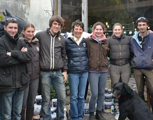 The staff at Parc de Chapuis: Guillaume, Alizée Roussel, Simon, Isabelle Judet, Louise, Camille Judet-Cheret and Kevin Cot