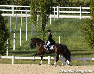 Kristine Moller warming up Reve en Noir