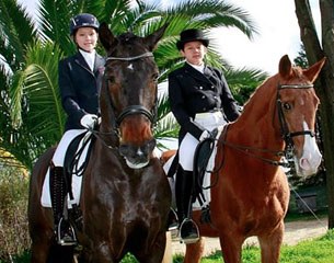Auriel and Wilbert Sutardja on a riding holiday in Portugal