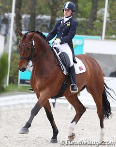 British Grabrielle Lucas on the Danish warmblood Laurentius