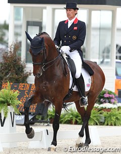 British Emile Faurie on the sensitive but super talented Danish gelding Elmegardens Marquis (by Michellino)