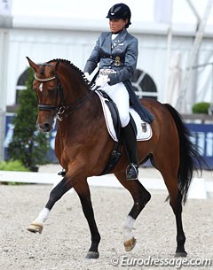 Anja Plonzke and Le Mont d'Or at the 2012 CDIO Rotterdam :: Photo © Astrid Appels