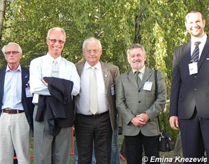 Ulf Wilken, Trond Asmyr, Wojciech Markowski, Peter Hansaghy and Milan Djordjevic at the 2012 FEI Regional Dressage Forum