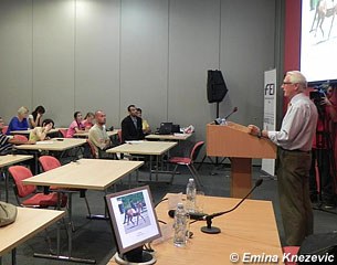 Swede Ulf Wilken addresses the audience