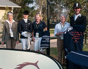 2012 Australian Novice Champion, Jayden Brown (right) on San Andreas and Reserve Champion, Judy Dierks on Highlight Australia (second left) :: Photo © Franz Venhaus