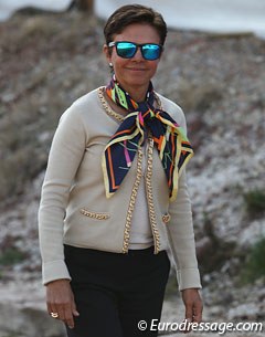 Mexican O-judge Maribel Alonso at the 2012 CDI Vidauban in France :: Photo © Astrid Appels