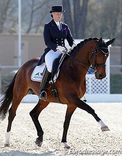 Bernadette Brune on the Trakehner licensed stallion Kasimir TSF