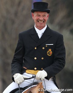 Belgian Ronny Coenraerds has a great smile on his face as he leaves the arena