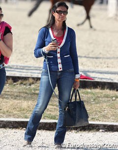 Belgian youth riders' trainer Carmen de Bondt