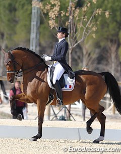 Jessica Michel and Riwera de Hus win the Grand Prix for Kur at the 2012 CDI Vidauban :: Photo © Astrid Appels