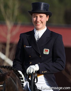 Former young rider Anne Marie Perry is all smiles after her test!