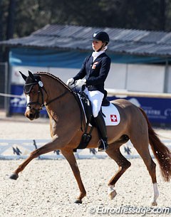 Estelle Wettstein on her second FEI pony Championess