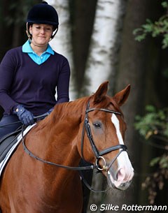 Rider and horse having fun