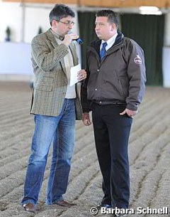 Co-organizer Fabian Scholz gets interviewed